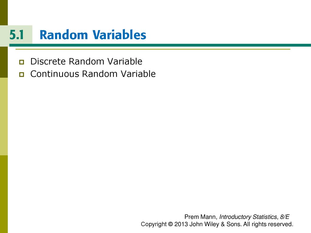 DISCRETE RANDOM VARIABLES AND THEIR PROBABILITY DISTRIBUTIONS Ppt